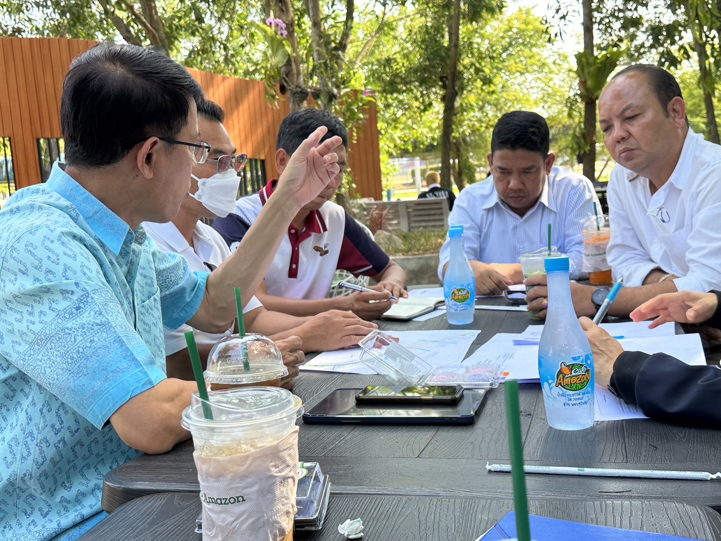 ผอ. กปภ.เขต5-ผจก. กปภ.สาขาสงขลา ร่วมหารือติดตามความคืบหน้าโครงการซ่อมท่อส่งน้ำ SP800-SP300