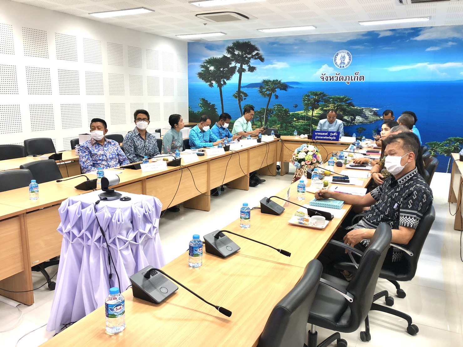 กปภ.สาขาภูเก็ต เข้าร่วมประชุมขับเคลื่อนและติดตามนโยบายของรัฐบาล และภารกิจสำคัญของปลัดกระทรวงมหาดไทยประจำปีงบประมาณ พ.ศ. 2566 (เดือน มีนาคม 2566)