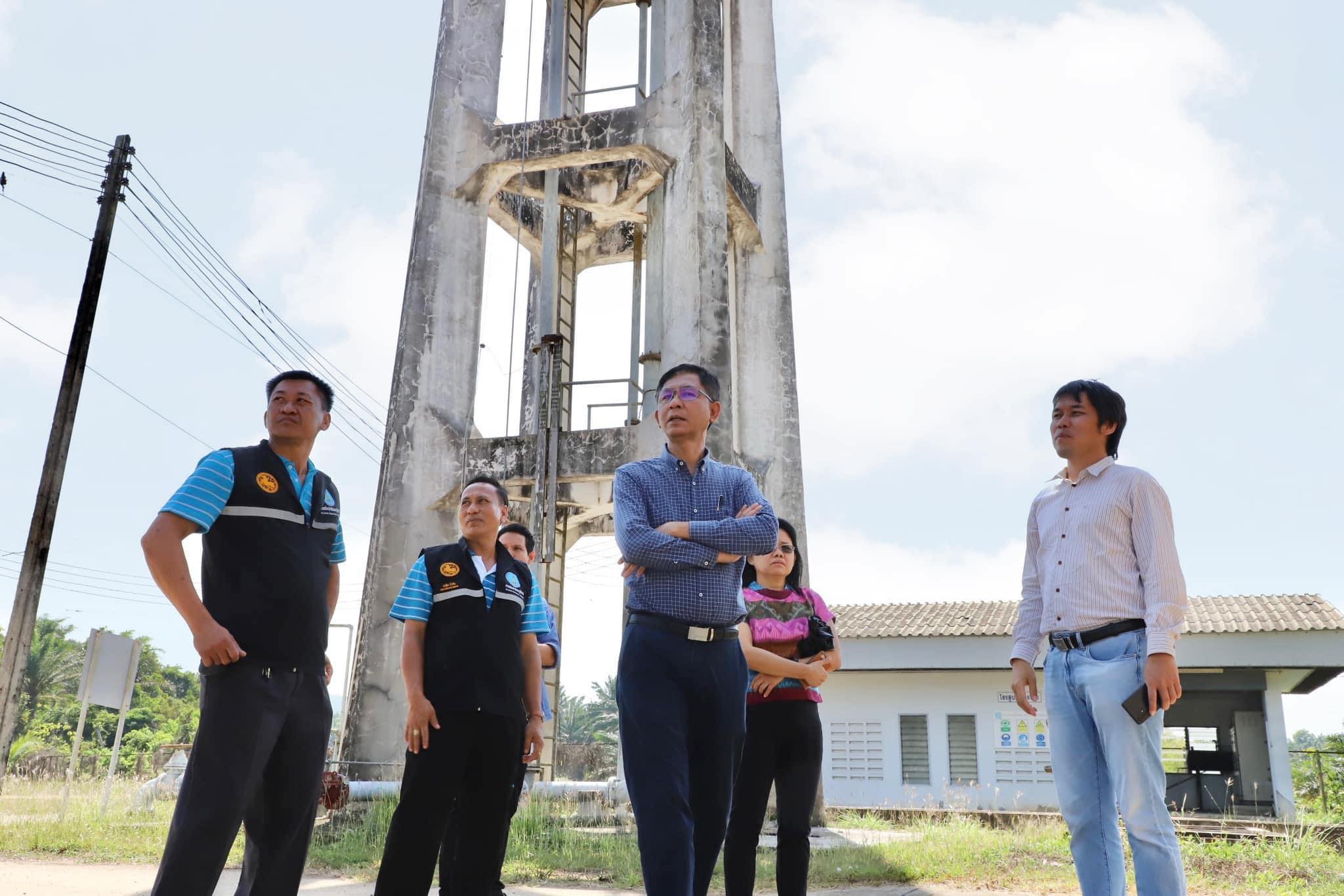 รองผู้ว่าการ (ปฏิบัติการ 5) ลงพื้นที่ตรวจเยี่ยม และร่วมประชุมหารือแนวทางการเตรียมความพร้อมรับมือภัยแล้ง กปภ.สาขาหลังสวน