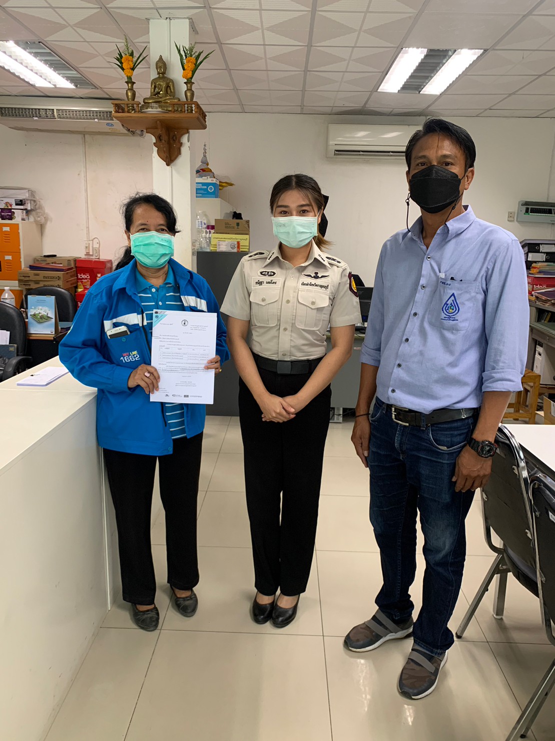 กปภ.สาขากาญจนบุรี ออกติดตามหนี้ค้างชำระค่าน้ำประปาของส่วนราชการ