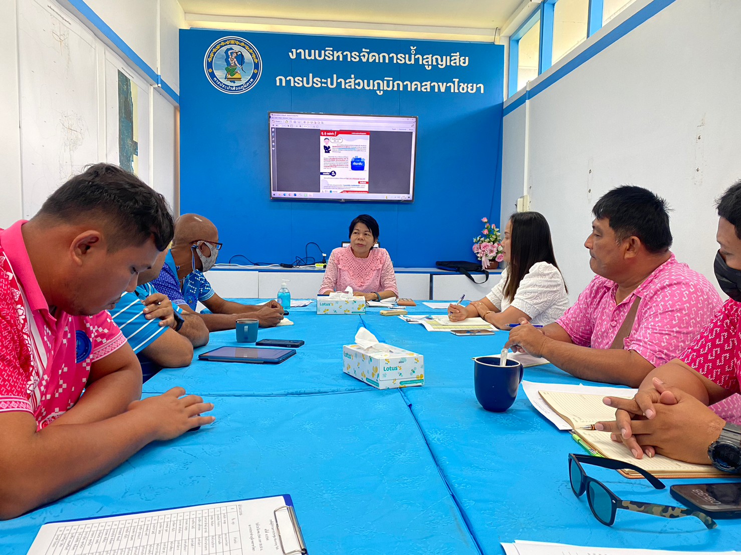 การประปาส่วนภูมิภาคสาขาไชยา จัดกิจกรรมสนทนายามเช้า (Morning Talk) ครั้งที่ 6/2566 เพื่อเป็นการพบปะพูดคุย แลกเปลี่ยนความคิดเห็น สอบถามถึงปัญหาในการทำงาน ของแต่ละสายงาน เพื่อร่วมกันหาแนวทางแก้ไขปัญหา ให้งานสำเร็จไปตามเป้าหมายขององค์กร