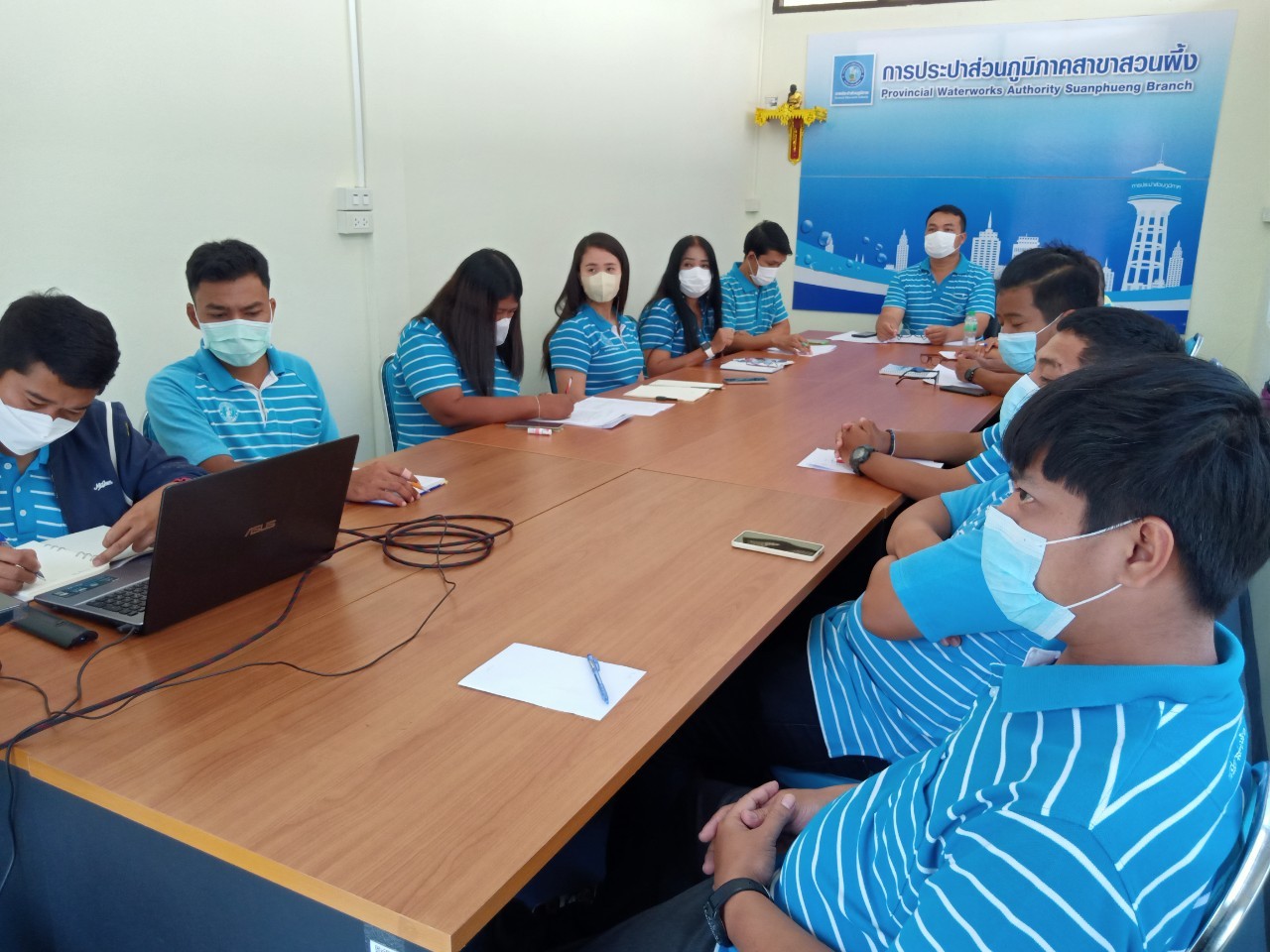 การประปาส่วนภูมิภาคสาขาสวนผึ้ง ประชุม MORNING TALK ประจำเดือน มีนาคม 2566