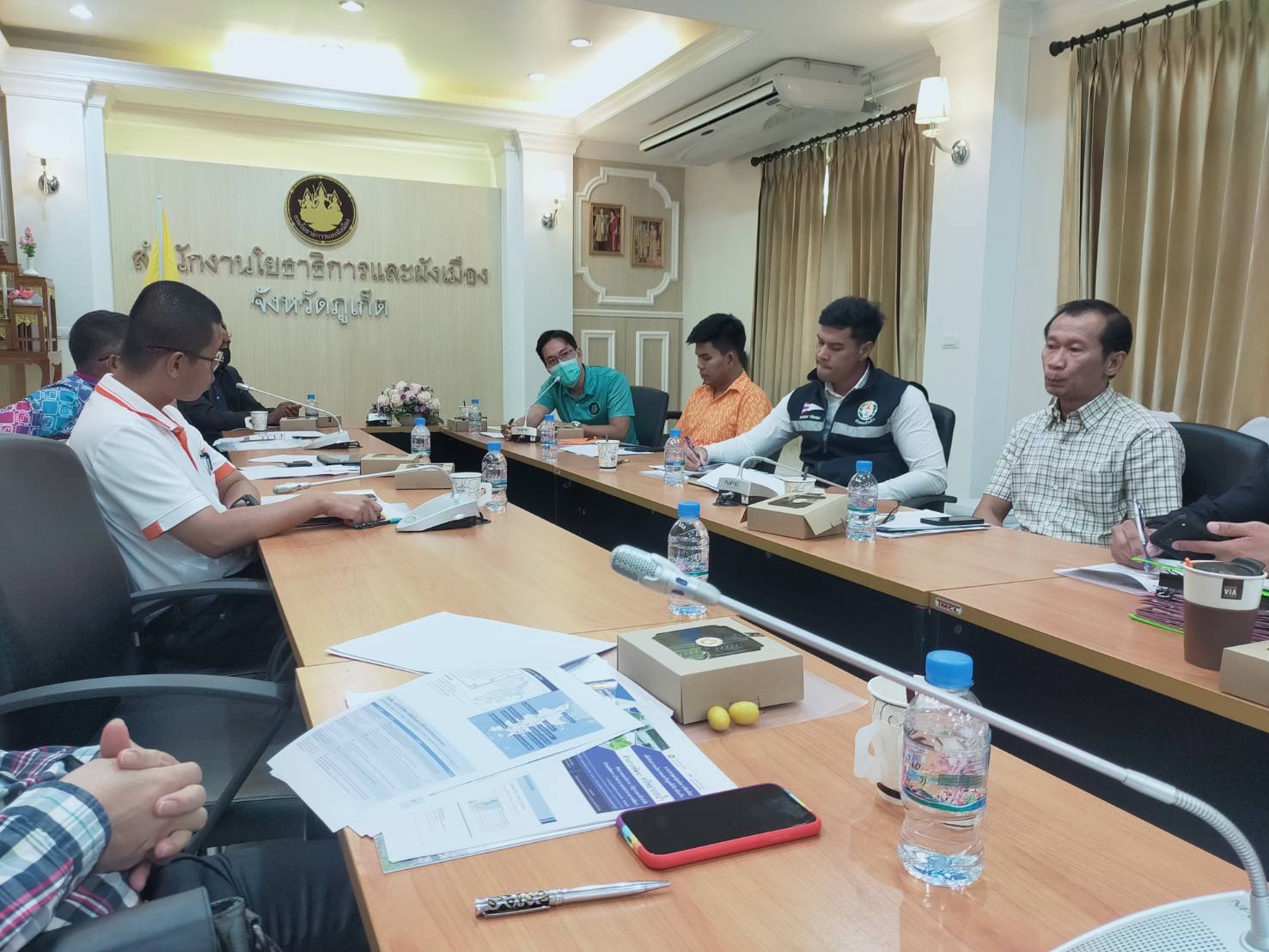 กปภ.สาขาภูเก็ต เข้าร่วมประชุมแนวทางการพัฒนาในด้านต่างๆ เพื่อประกอบการวางและจัดทำผังนโยบายระดับจังหวัด จังหวัดภูเก็ต