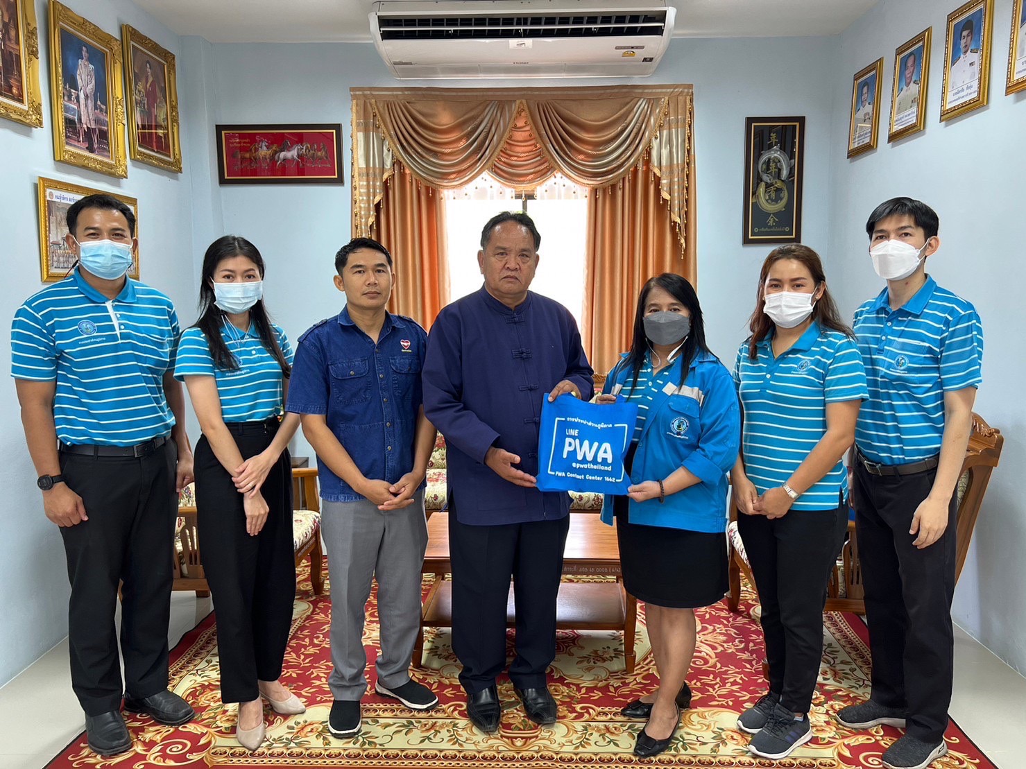 กปภ.สาขาขอนแก่น (พ) เข้าพบนายกเทศมนตรีตำบลสาวะถี เพื่อหารือเรื่องการประชาสัมพันธ์ การชำระค่าน้ำออนไลน์ พร้อมเเนะนำการทำธุรกรรมต่างๆของ กปภ.ในช่องทางออนไลน์ ภายในสำนักงานเทศบาลตำบลสาวะถี