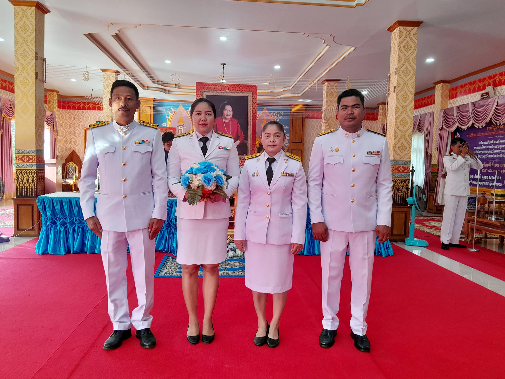 การประปาส่วนภูมิภาคสาขาอ่าวลึก ร่วมพิธีถวายพานพุ่มดอกไม้ราชสักการะ เนื่องในโอกาสเฉลิมฉลองครบรอบ 100 ปี วันประสูติ สมเด็จพระเจ้าพี่นางเธอ เจ้าฟ้ากัลยาณิวัฒนากรมหลวงนราธิวาสราชนครินทร์