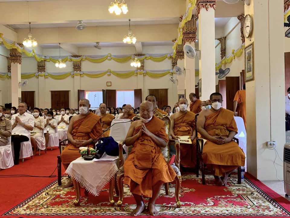 กปภ.ข.4 เข้าร่วมพิธีเจริญพระพุทธมนต์เฉลิมพระเกียรติ พระบาทสมเด็จพระเจ้าอยู่หัว สมเด็จพระนางเจ้าสิริกิติ์ พระบรมราชินีนาถ พระบรมราชชนนีพันปีหลวง และสมเด็จพระนางเจ้าฯ พระบรมราชินี ณ วัดใหม่พัฒนาราม