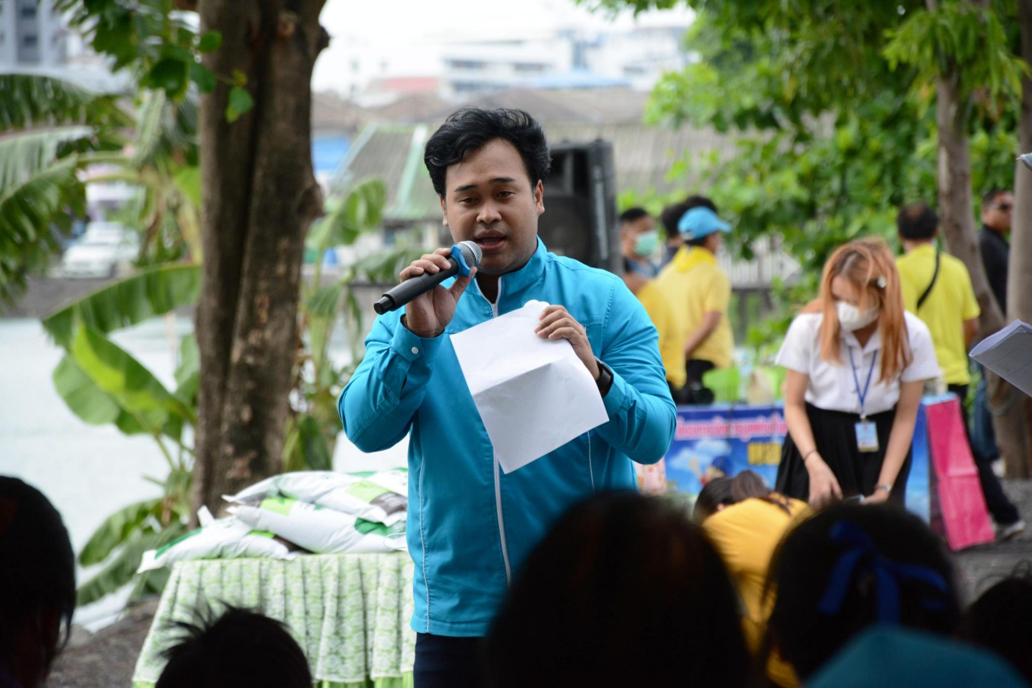 กปภ.สาขารังสิต(พ) ร่วมบรรยายให้ความรู้ ภายใต้โครงการ "น้ำประปา กปภ. อปท. เพื่อปวงชน"