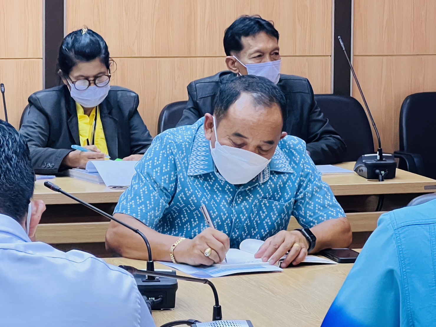 การประปาส่วนภูมิภาคสาขาชุมพรร่วมประชุมร่วมกับจังหวัดชุมพร แนวทางการบริหารจัดการโครงการพัฒนาพื้นที่หนองใหญ่ตามพระราชดำริ ตำบลบางลึก อำเภอเมืองชุมพร จังหวัดชุมพร