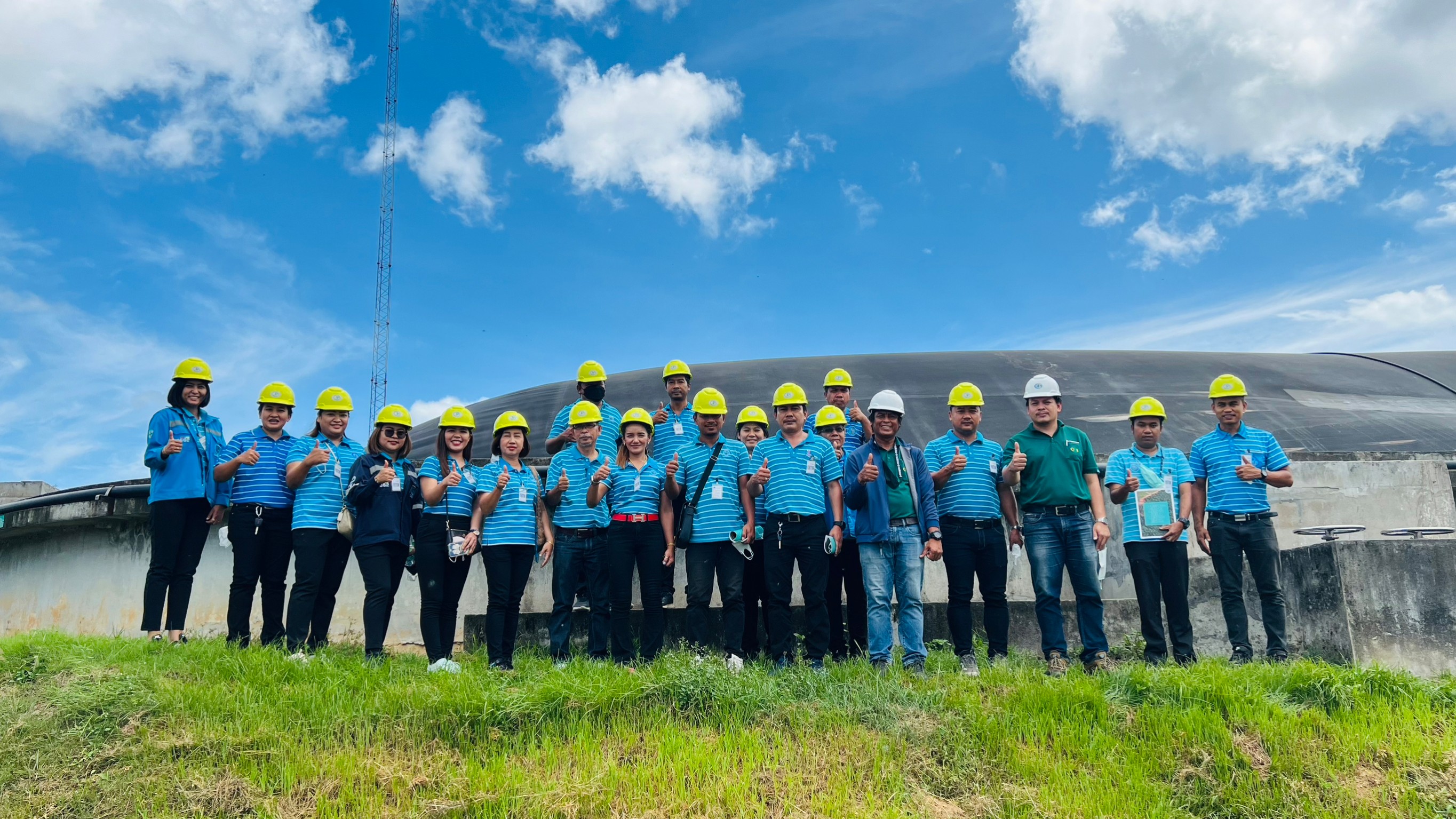 การประปาส่วนภูมิภาคสาขาชุมพรศึกษาดูงาน ระบบบริหารจัดการโรงงานชุมพรอุตสาหกรรมน้ำมันปาล์ม ต.สลุย อ.ท่าแซะ จ.ชุมพร