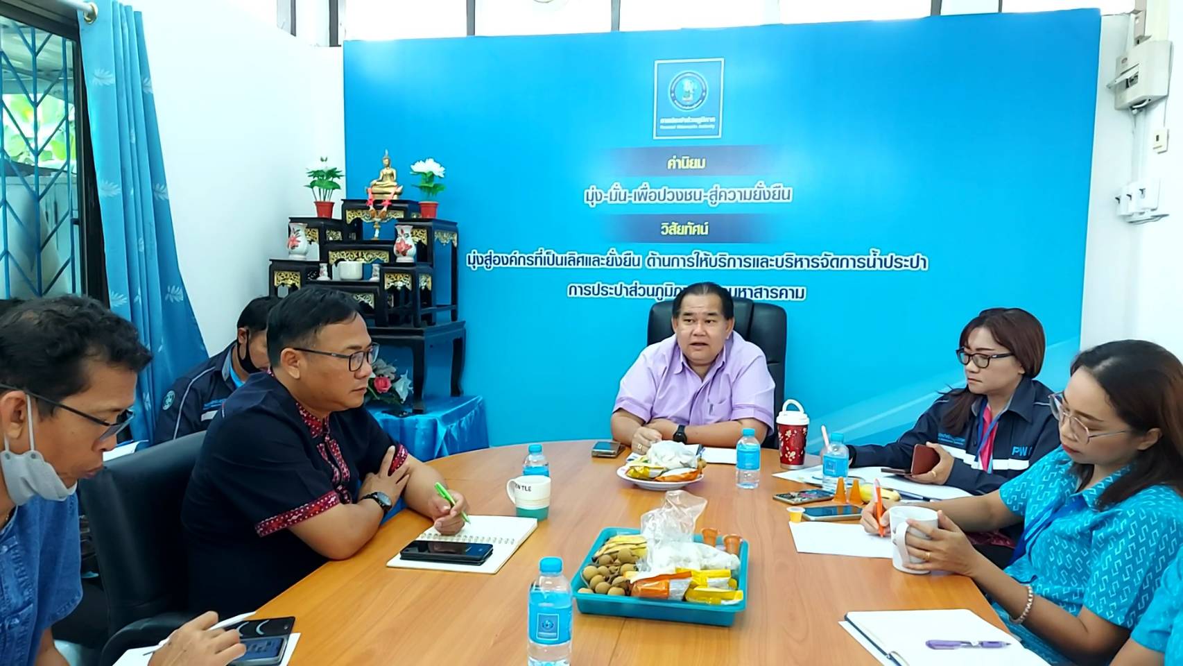 กปภ.สาขามหาสารคาม จัดกิจกรรมสนทนายามเช้า (Morning Talk) ครั้งที่ 10/2566