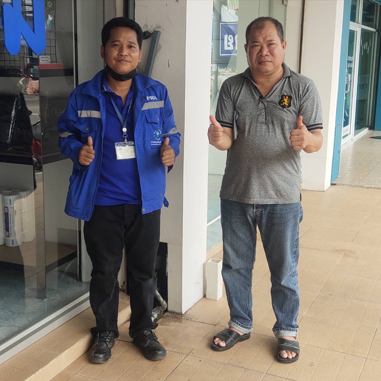 กปภ.สาขากำแพงเพชร ส่งมิสเตอร์ประปาแก้ปัญหามาตรวัดน้ำไม่หมุน ลูกค้าประทับใจรวดเร็วทันใจ