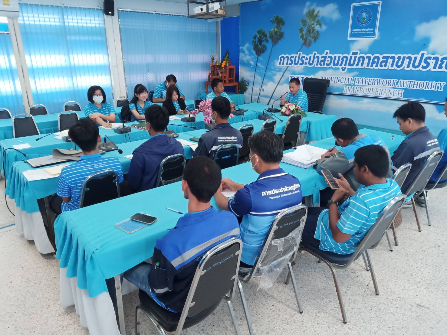 กปภ.สาขาปราณบุรี จัดกิจกรรมMorning Talk ประจำเดือนกันยายน 2566 ตามแผนกิจกรรมสร้างระบบและส่งเสริมความผูกพัน ตามยุทธศาสตร์