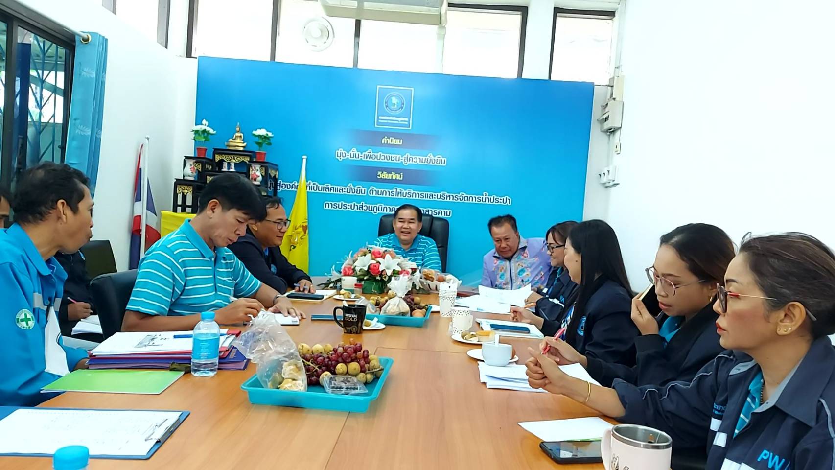 กปภ.สาขามหาสารคาม จัดกิจกรรมสนทนายามเช้า (Morning Talk) ครั้งที่ 12/2566