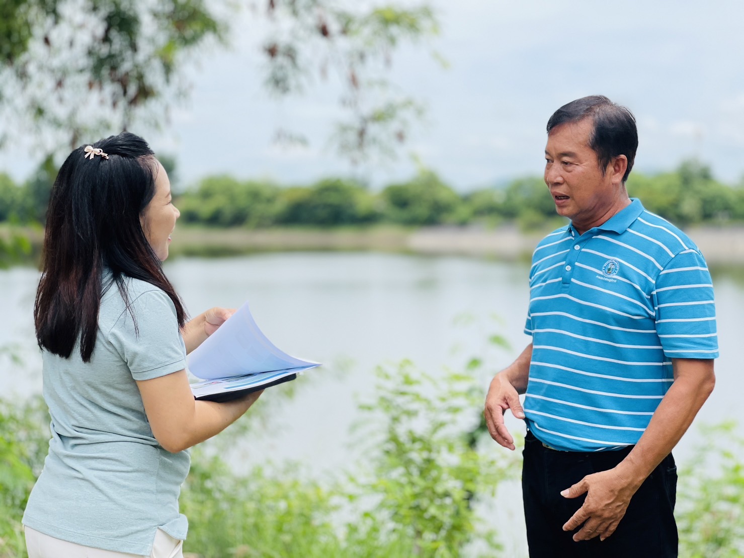 กปภ.สาขาท่าตะโก ให้การต้อนรับ นายอำเภอท่าตะโก, ผู้นำชุมน และทีมงานสถานีโทรทัศน์ Thai PBS พร้อมประชุมติดตามสถานการณ์ภัยแล้ง และการเตรียมความพร้อมเพื่อแก้ไขปัญหาภัยแล้ง อย่างยั่งยืน