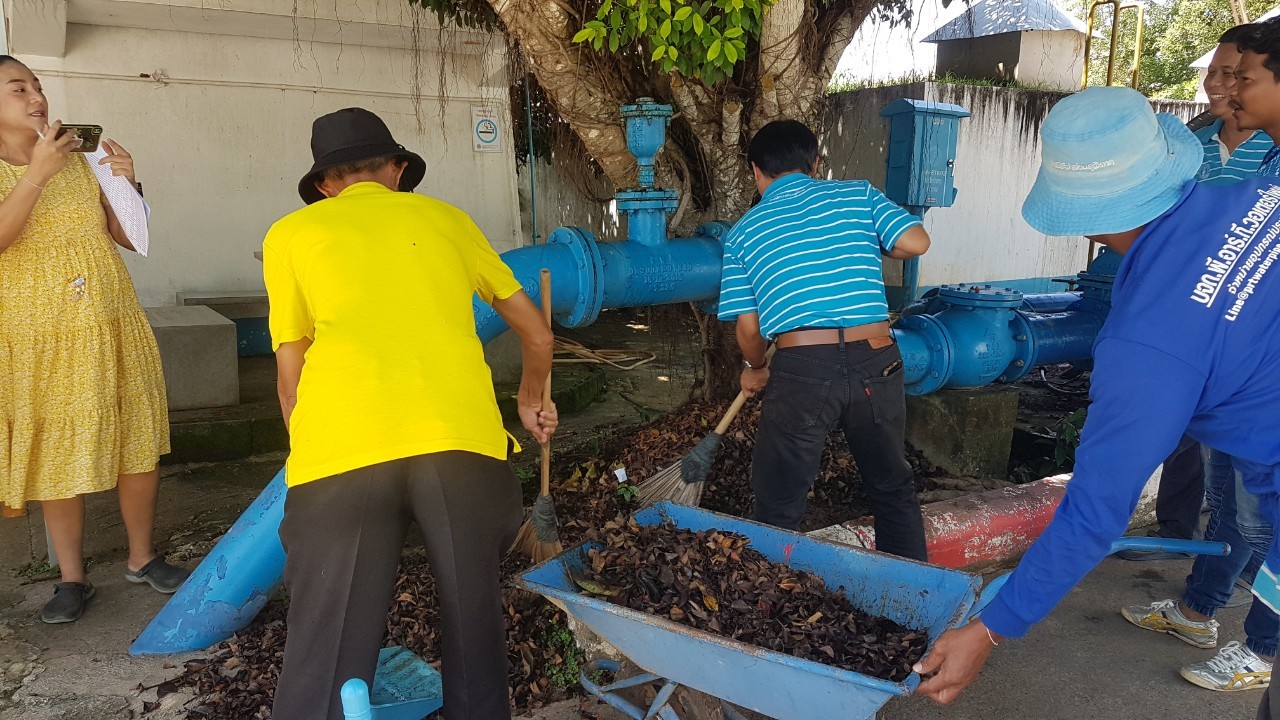 กปภ.สาขาบ้านตาขุน ดำเนินกิจกรรม 5 ส. Big Cleaning Day ครั้งที่ 6/2566
