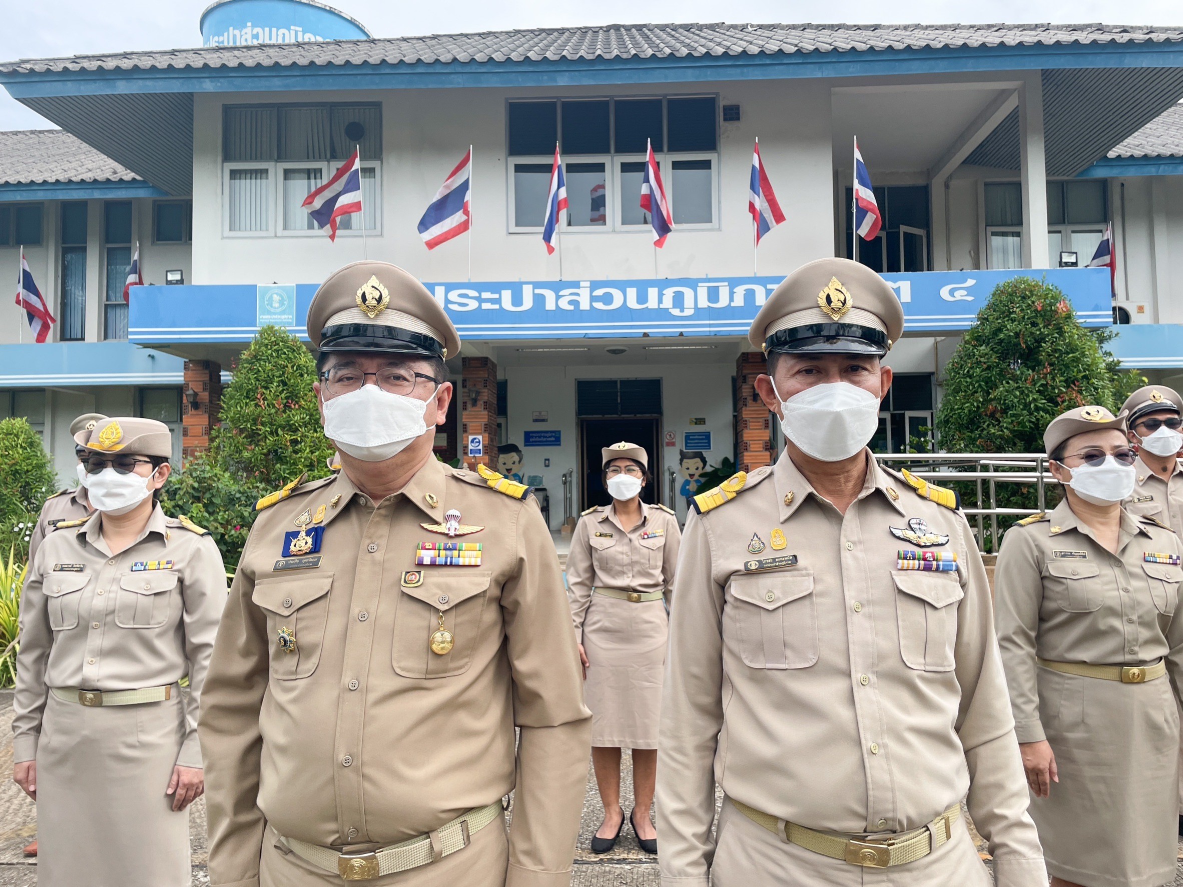 กปภ.ข.4 จัดกิจกรรมเคารพธงชาติ เนื่องในวันพระราชทานธงชาติไทย