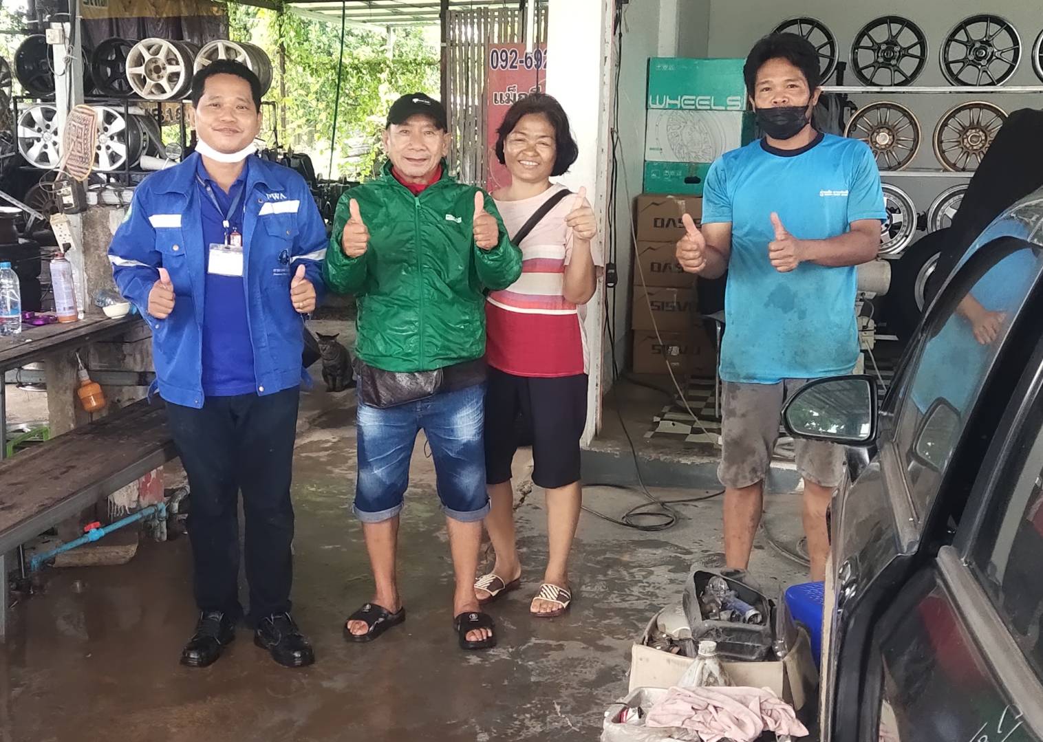 บริการดีไม่มีหยุด กปภ.สาขากำแพงเพชร ส่ง Mr.ทันใจ ดูแลลูกค้า