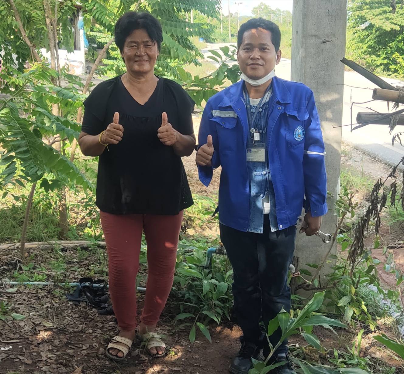 กปภ.สาขากำแพงเพชร ส่งมิสเตอร์ประปาตรวจสอบน้ำรั่ว