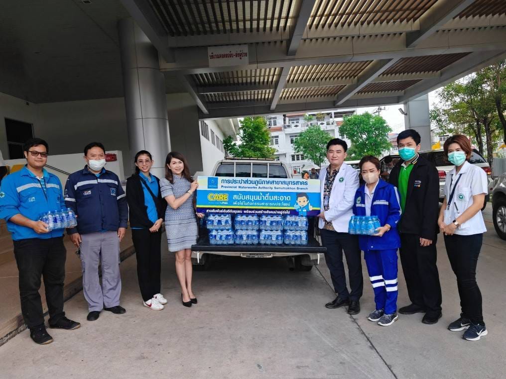 กปภ.สาขาสมุทรสาคร มอบน้ำบรรจุขวด สนับสนุนการแข่งขันวิ่ง ท่าฉลอมมินิมาราธอน ครั้งที่ 2 ตอนบูรณะรถจักรไอน้ำ
