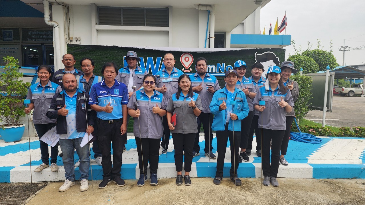กปภ.สาขาอ้อมน้อย ลงพื้นที่ทำกิจกรรมลดน้ำสูญเสียเชิงรุก (ALC)