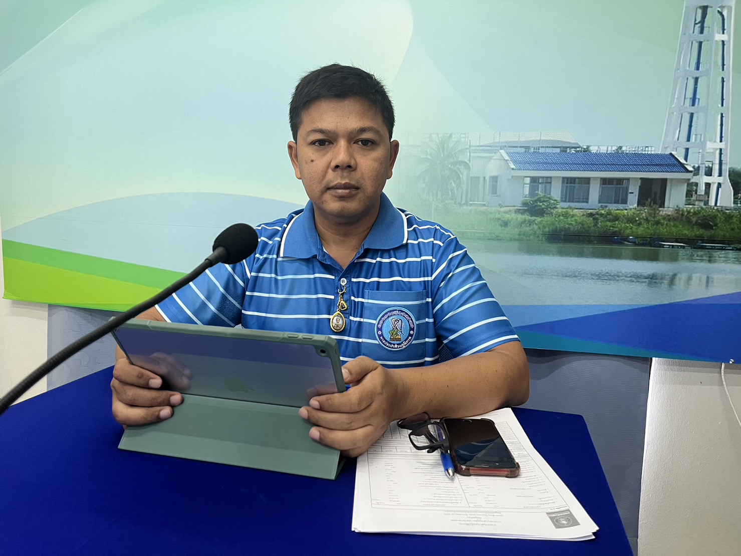 การประปาส่วนภูมิภาคสาขาท่าแซะ เข้าร่วมประชุมและรับฟังนโยบายการทำงาน ผ่านระบบ Video Conference