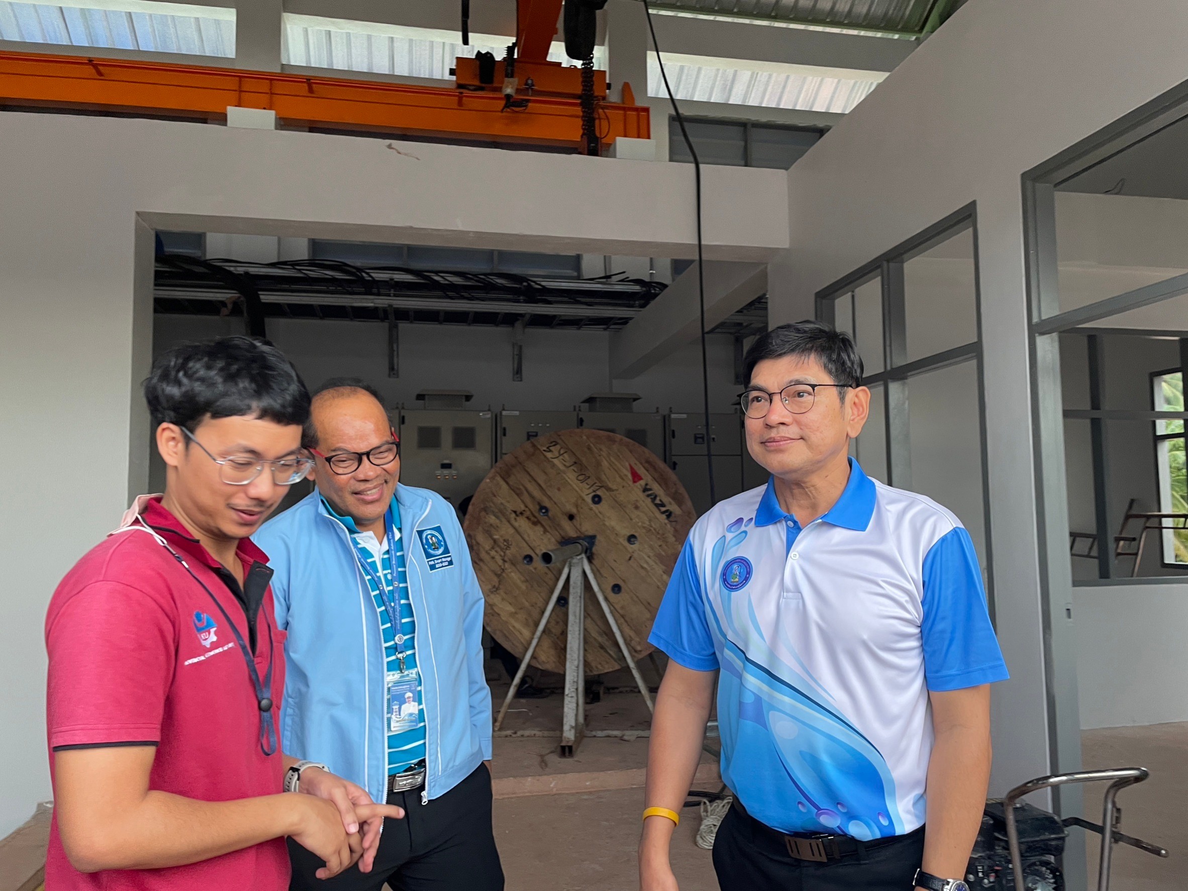 รปก.5 ลงพื้นที่ ประชุมติดตาม/เร่งรัด งานจ้างเหมาก่อสร้างสถานีจ่ายน้ำ และวางระบบท่อจ่ายน้ำการประปาส่วนภูมิภาคสาขาสุราษฎร์ธานี (ชั้นพิเศษ) อำเภอเมือง-พุนพิน