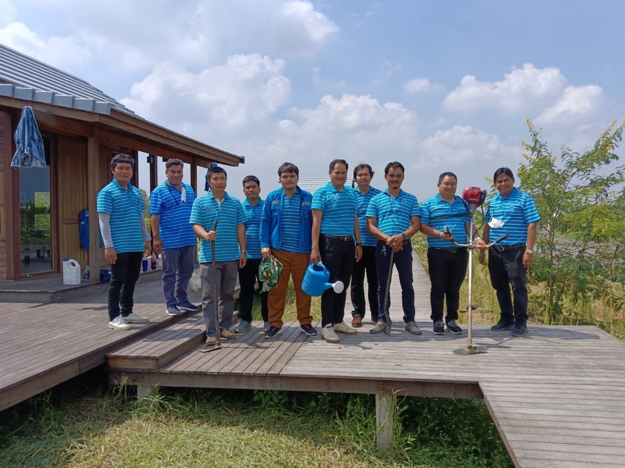 กปภ.สาขารังสิต(พ)ร่วมกิจกรรมจิตอาสาพัฒนาความสะอาดโครงการ โคก หนอง นา ณ สถานปฏิบัติธรรมสมเด็จพระสังฆราช (อมฺพรมหาเถร)