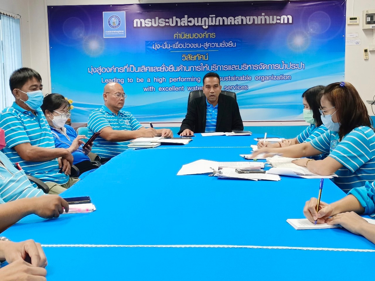 กปภ.สาขาท่ามะกา จัดกิจกรรมสนทนายามเช้า (Morning Talk) ประจำเดือน ตุลาคม 2566 วันอังคาร ที่ 24 ตุลาคม 2566