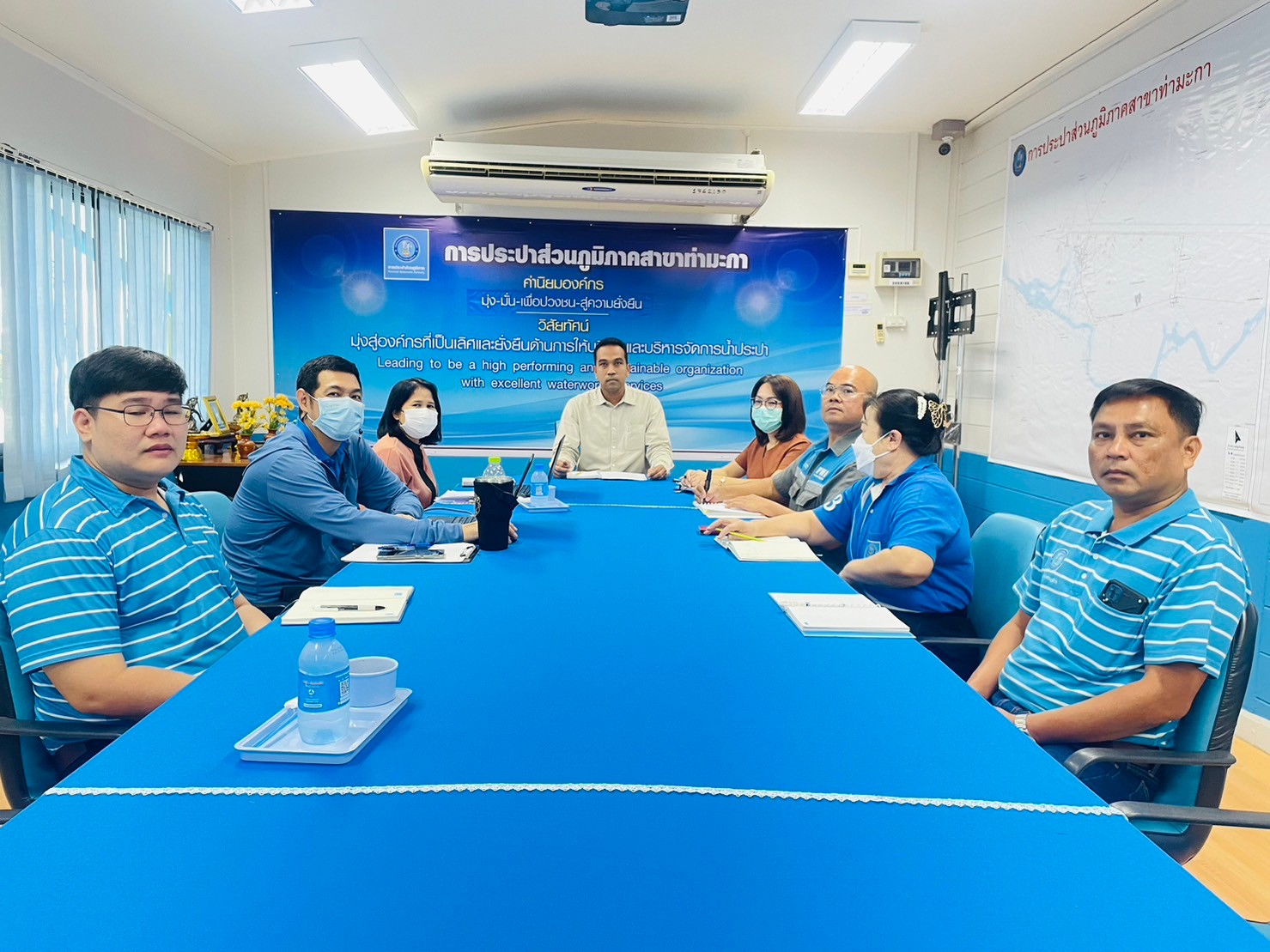 กปภ.สาขาท่ามะกา เข้าร่วมประชุมรับการตรวจสอบจากสำนักดิจิทัลและพัฒนาสารสนเทศ กระบวนการตรวจสอบระบบสารสนเทศ (Application control) ระบบบริหารจัดการองค์ความรู้ (PWA KM-IM) วันพุธ ที่ 1 พฤศจิกายน 2566