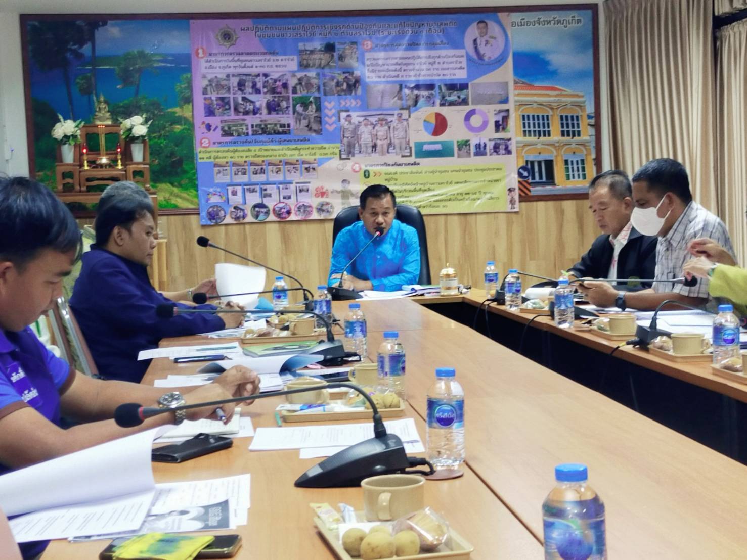 กปภ.สาขาภูเก็ต เข้าร่วมประชุมหัวหน้าส่วนราชการอำเภอเมืองภูเก็ต ครั้งที่ 11/2566 ประจำเดือน พฤศจิกายน 2566