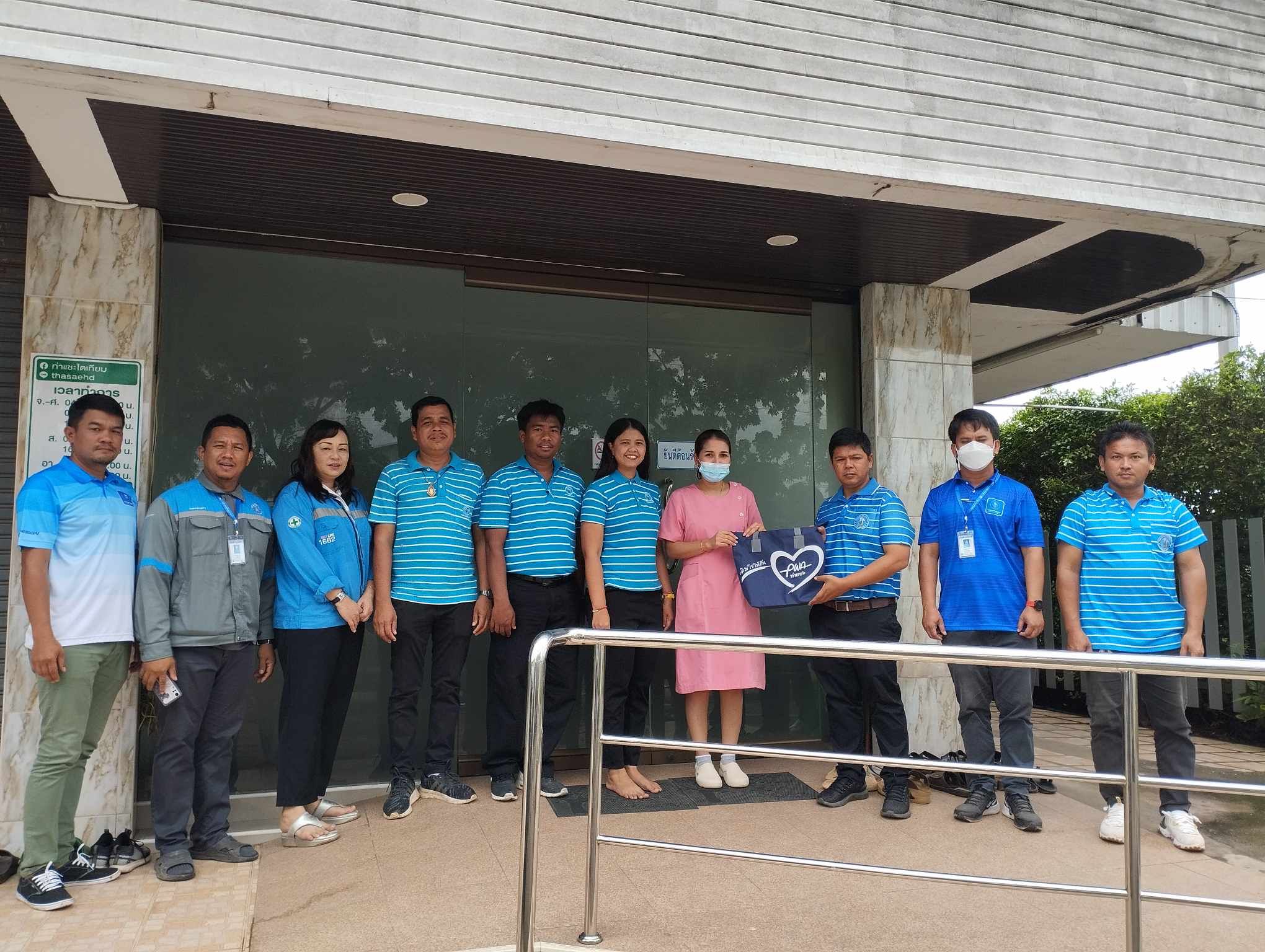 การประปาส่วนภูมิภาคสาขาท่าแซะ ลงพื้นที่พบลูกค้ารายใหญ่ ประจำไตรมาสที่ ๑/๒๕๖๗ ในเขตพื้นที่อำเภอท่าแซะ จังหวัดชุมพร