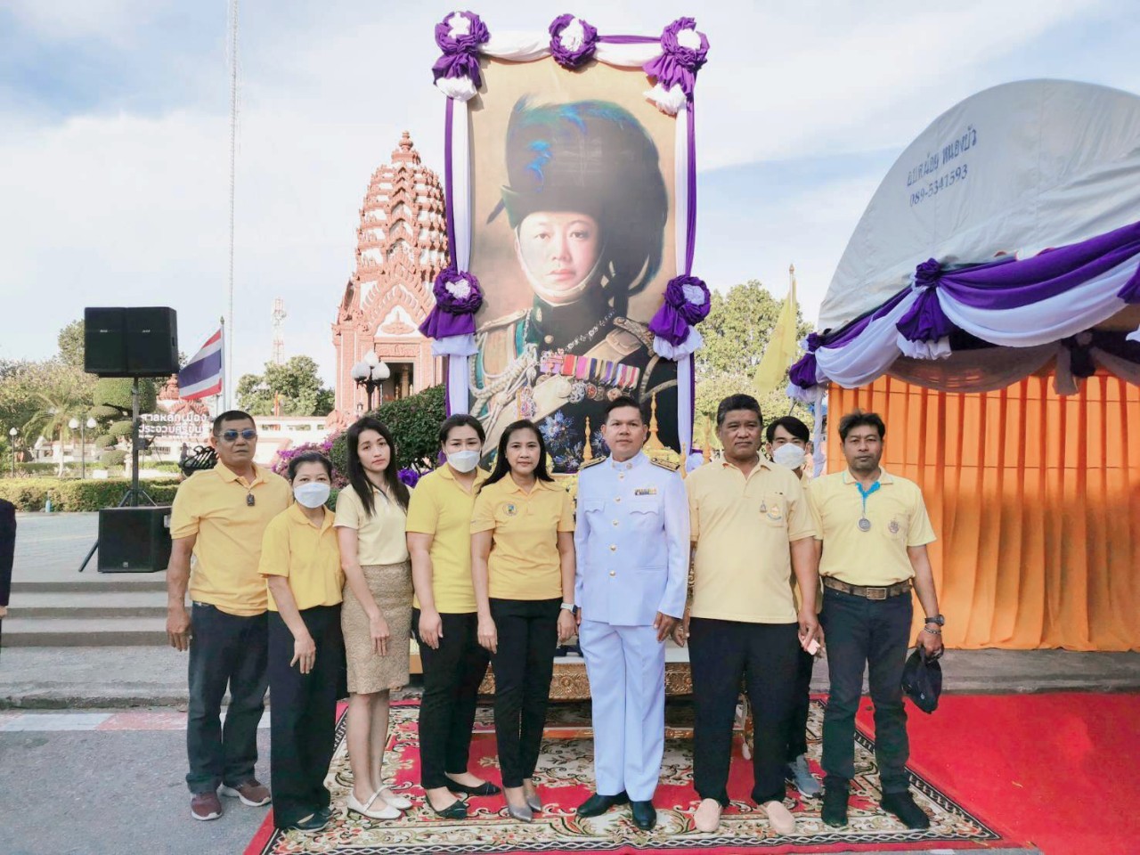 กปภ.สาขาประจวบคีรีขันธ์ ร่วมพิธีสวดพระพุทธมนต์และทำบุญตักบาตรถวายพระราชกุศล เนื่องในวันสมเด็จพระมหาธีรราชเจ้า ประจำปี 2566