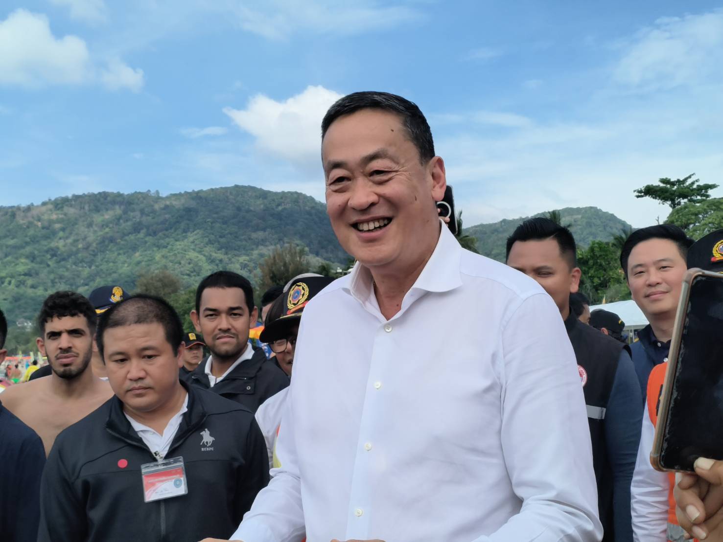 กปภ.สาขาภูเก็ต ร่วมให้การต้อนรับนายกรัฐมนตรีและคณะ ในการตรวจราชการจังหวัดภูเก็ต