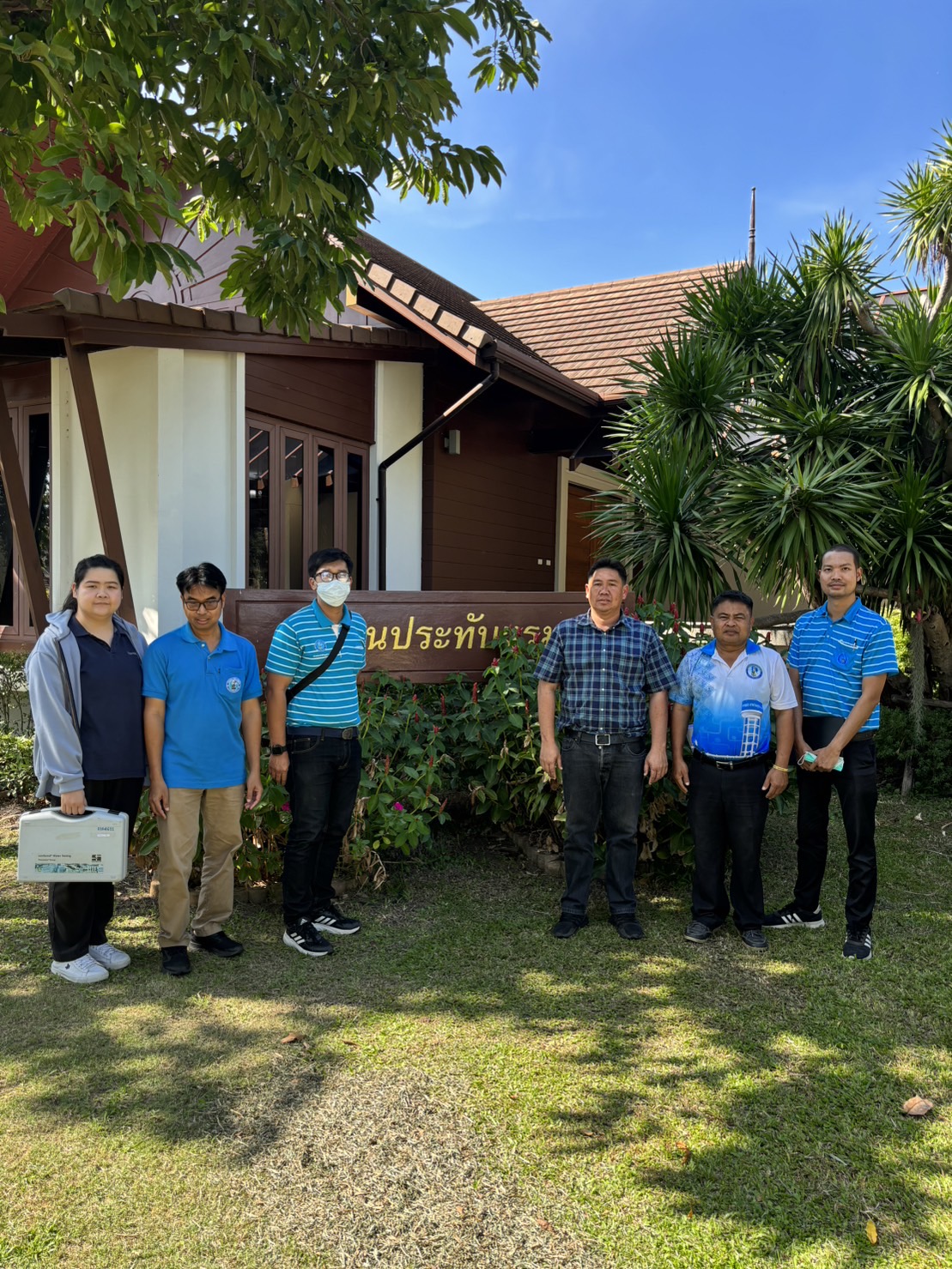 กปภ.สาขาขอนแก่น (พ) ดำเนินการตรวจสอบระบบเเละคุณภาพน้ำประปาเพื่อเตรียมความพร้อม รับเสด็จฯ ณ เรือนประทับเเรม สำนักงานชลประทานที่ 6