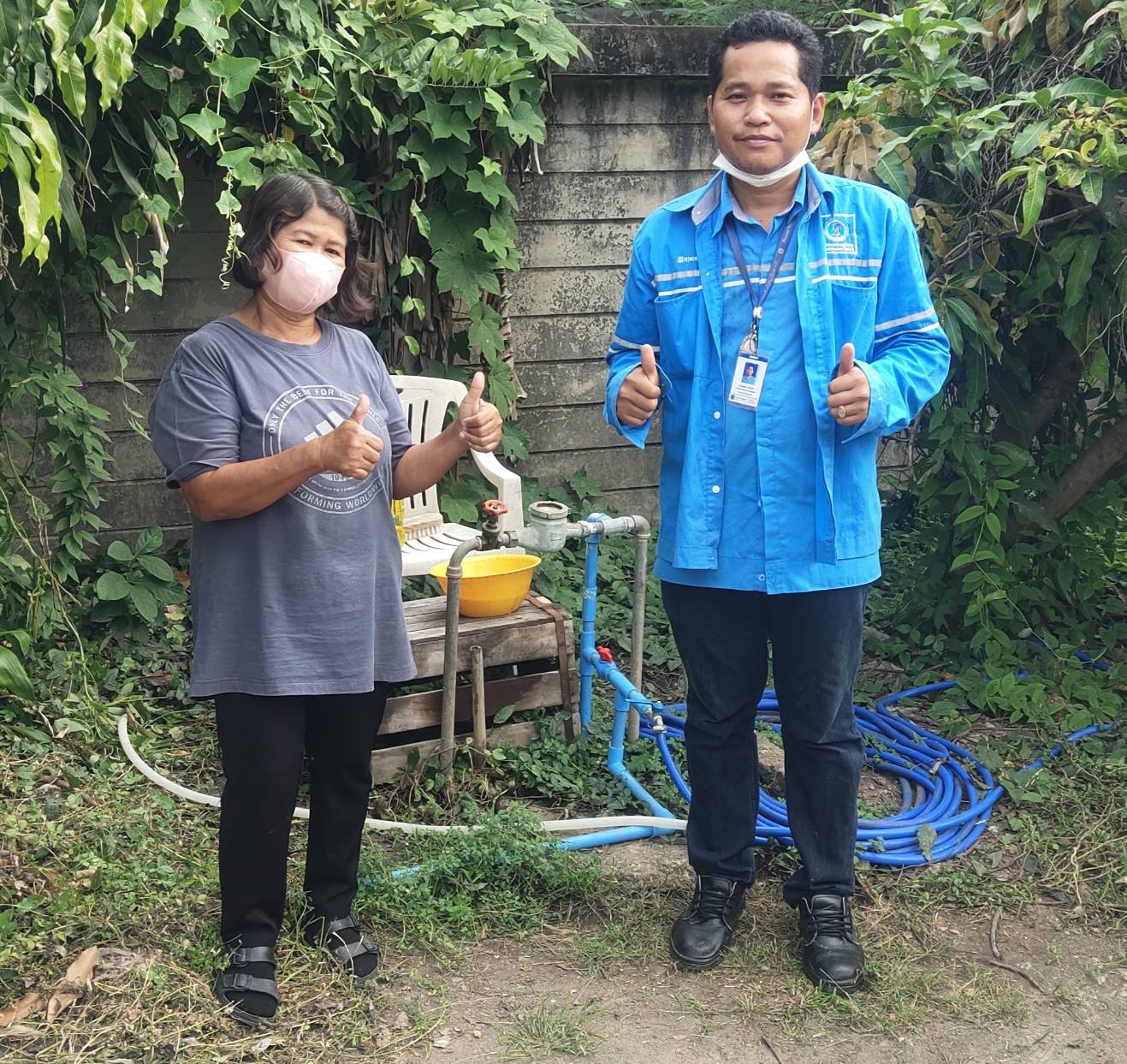 กปภ.สาขากำแพงเพชร ส่งมิสเตอร์ประปาตรวจสอบระบบประปา