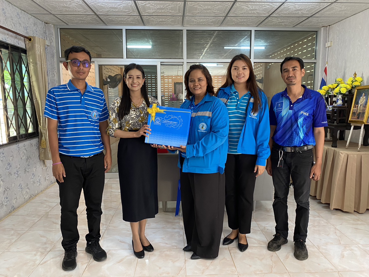 การประปาส่วนภูมิภาคสาขากาญจนดิษฐ์ ลงพื้นที่พบผู้ใช้น้ำรายใหญ่ ภายใต้กิจกรรมมุ่งมั่นเพื่อปวงชน เติมใจให้กันไตรมาส 1 ประจำปี 2567