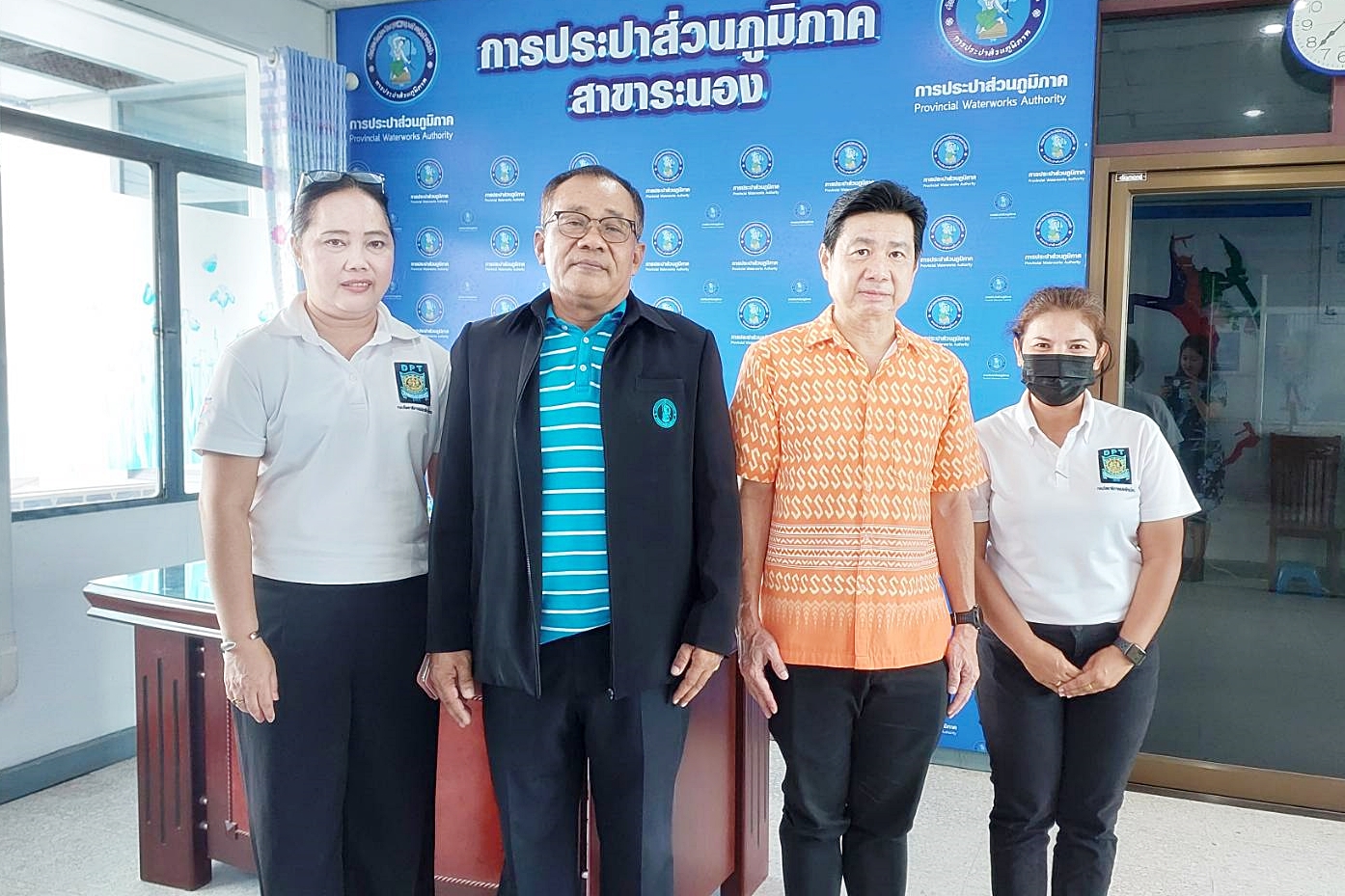 กปภ.สาขาระนอง ให้สัมภาษณ์สำนักงานโยธาธิการและผังเมืองจังหวัดระนอง