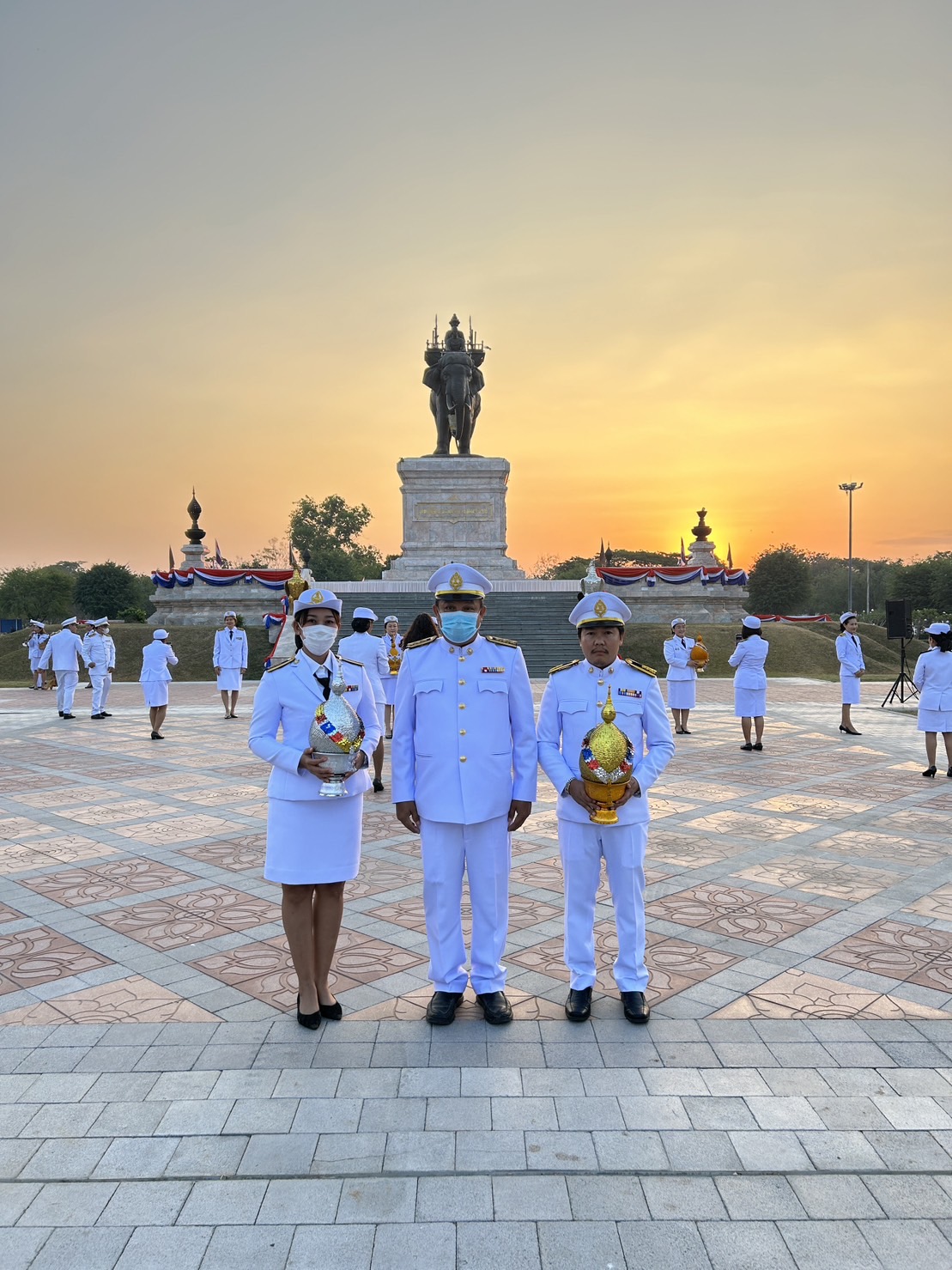 กปภ.สาขาพนมทวน ร่วมพิธี "วันยุทธหัตถี"