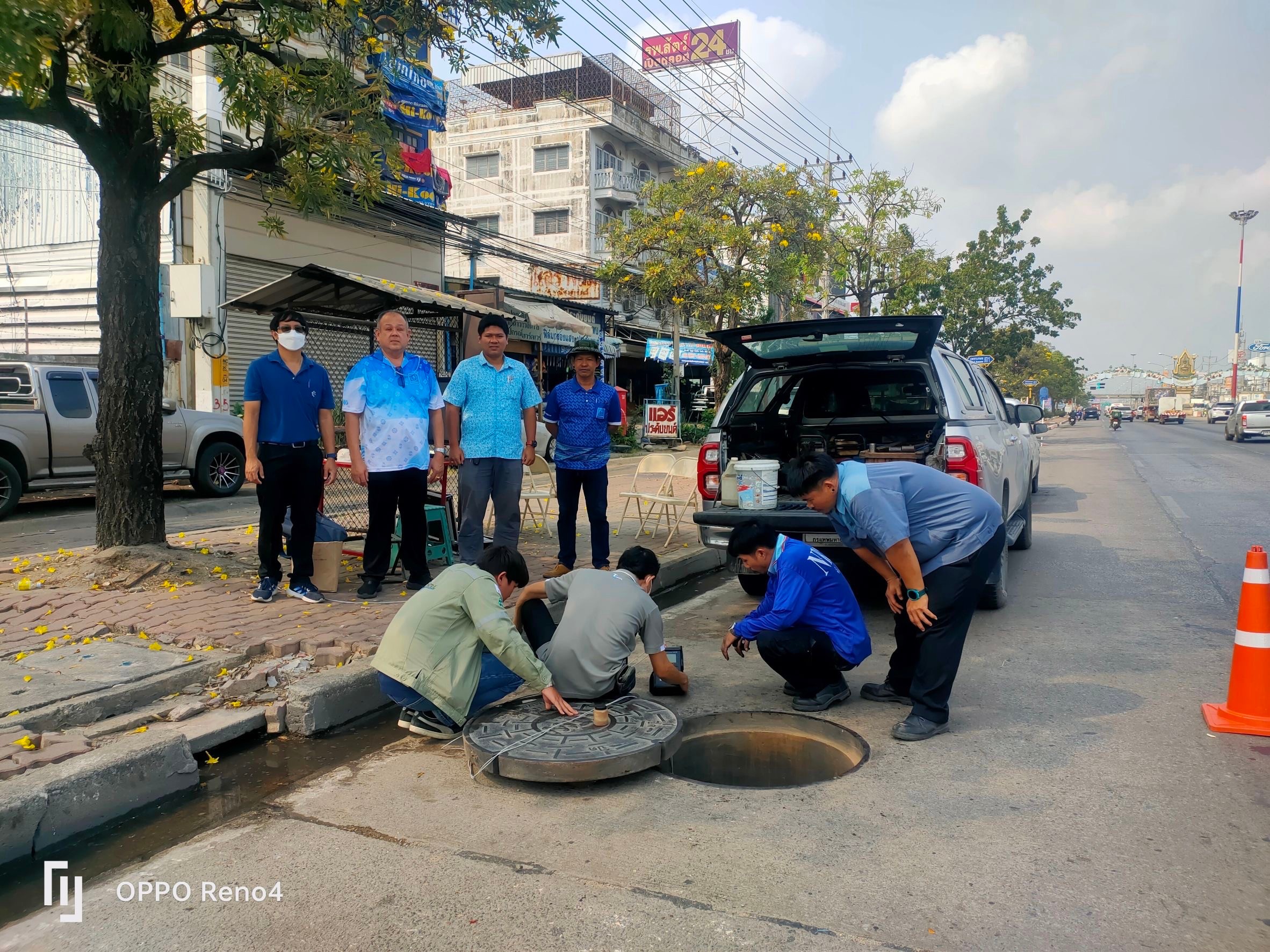 กปภ.สาขาอ้อมน้อย ร่วมตรวจสอบความเที่ยงตรงของมาตรแบ่งน้ำสามพราน มาตรแบ่งน้ำกระทุ่มแบน ครั้งที่ 1/2567