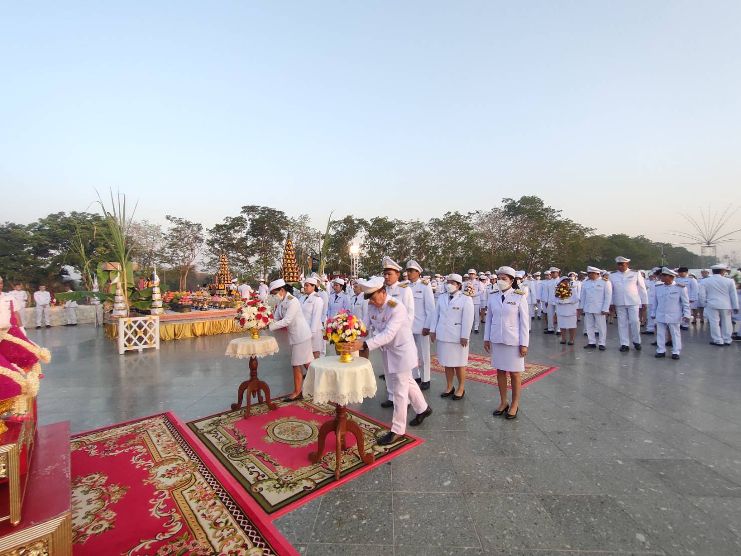 กปภ.สาขาพระนครศรีอยุธยา(พ) ร่วมรัฐพิธีถวายราชสักการะ สมเด็จพระนเรศวรมหาราช พร้อมสนับสนุนน้ำดื่มบรรจุขวดให้บริการแก่ผู้ร่วมกิจกรรม
