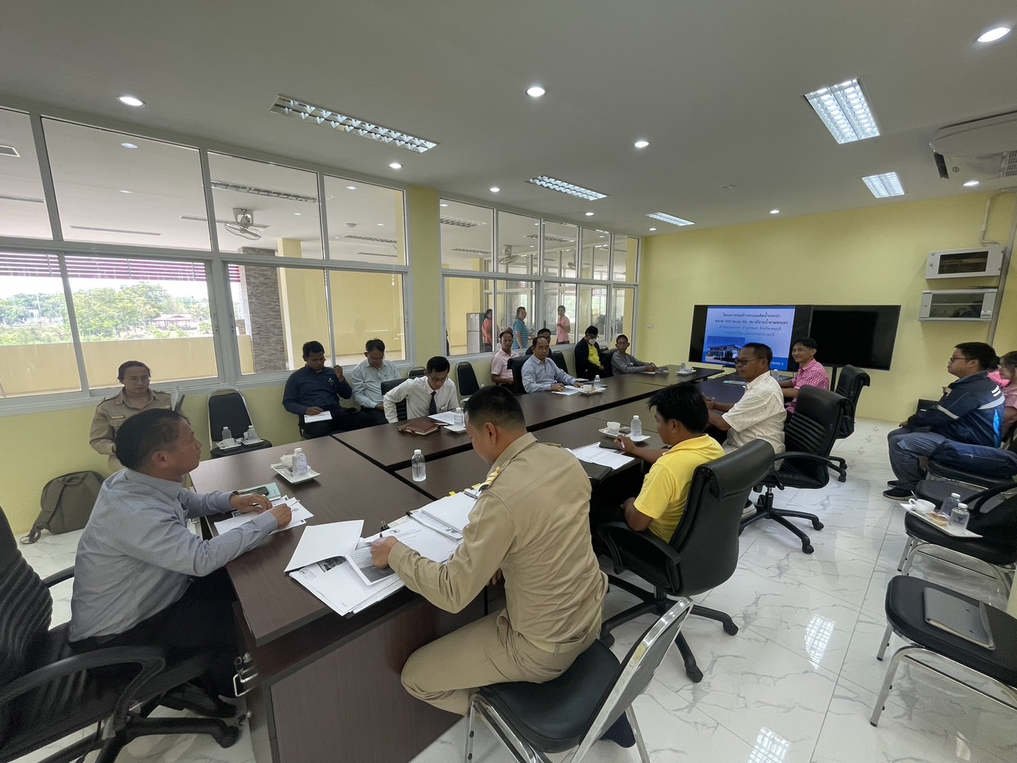 กปภ.สาขาปราณบุรี เข้าร่วมประชุมรับฟังนโยบาย การใช้แหล่งน้ำดิบ อ่างเก็บน้ำหนองจิก ณ วิทยาลัยเกษตรและเทคโนโลยีเพชรบุรี