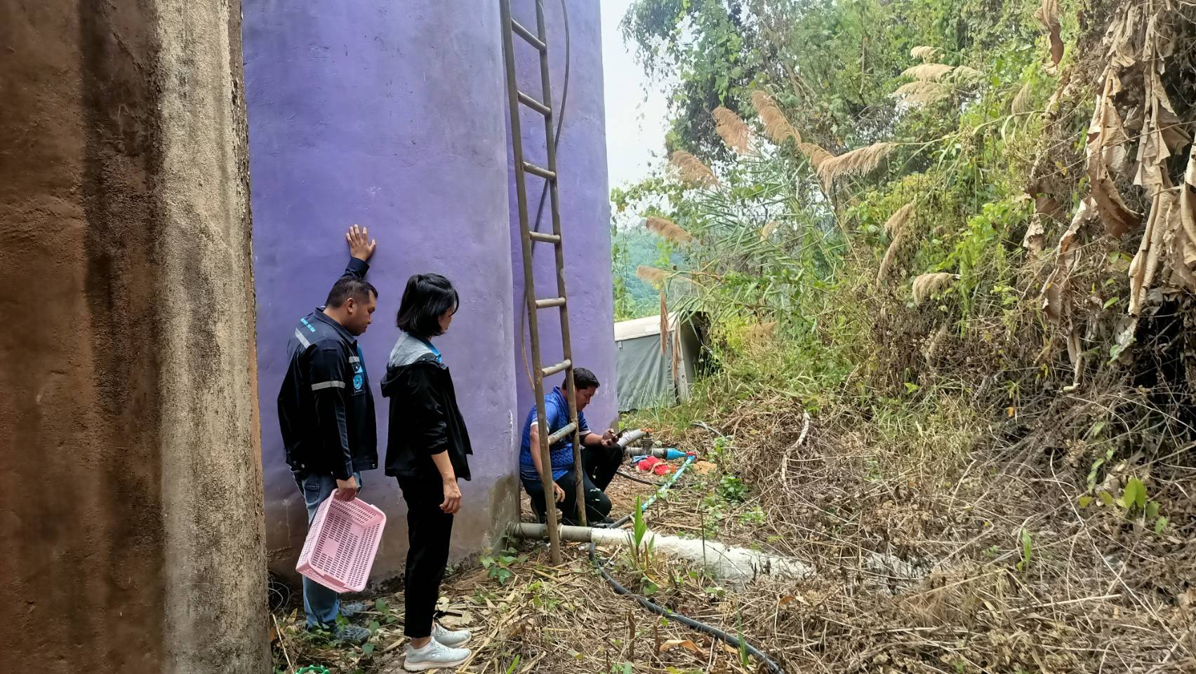 ตรวจสอบ​ระบบผลิตน้ำประปาของ​ โรงเรียนตำรวจตระเวนชายแดนตะโกปิดทอง หมู่ที่ 8 ต.สวนผึ้ง อ.สวนผึ้ง จ.ราชบุรี ตามคำร้องขอ​ เพื่อทบทวนปรับปรุง​กระบวนการผลิตน้ำประปาให้มีคุณภาพ​ สร้างความมั่นใจให้กับผู้ใช้น้ำได้ใช้น้ำที่สะอาดในการอุปโภค​บริโภค