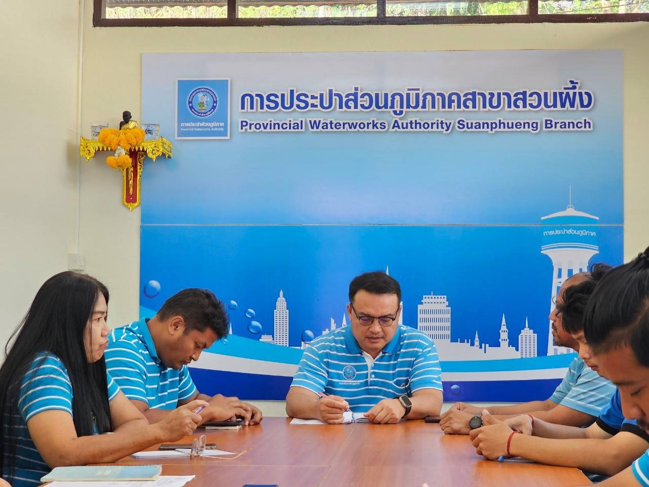 การประปาส่วนภูมิภาคสาขาสวนผึ้ง ประชุม MORNING TALK ประจำเดือน กุมภาพันธ์ 2567