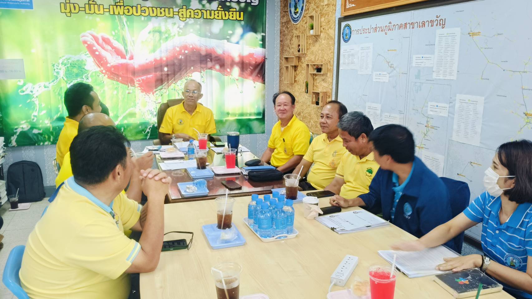 กปภ. สาขาเลาขวัญ เข้าร่วมประชุม ติดตามผลการดำเนินงานโครงการจัดการน้ำสะอาด และการบำรุงรักษาเชิงป้องกัน (Water Safety Plan and Preventive Maintenance Regulator) ภาคีเครือข่าย กปภ.สาขากาญจนบุรี ครั้งที่ 4/2567 ณ กปภ. สาขาเลาขวัญ