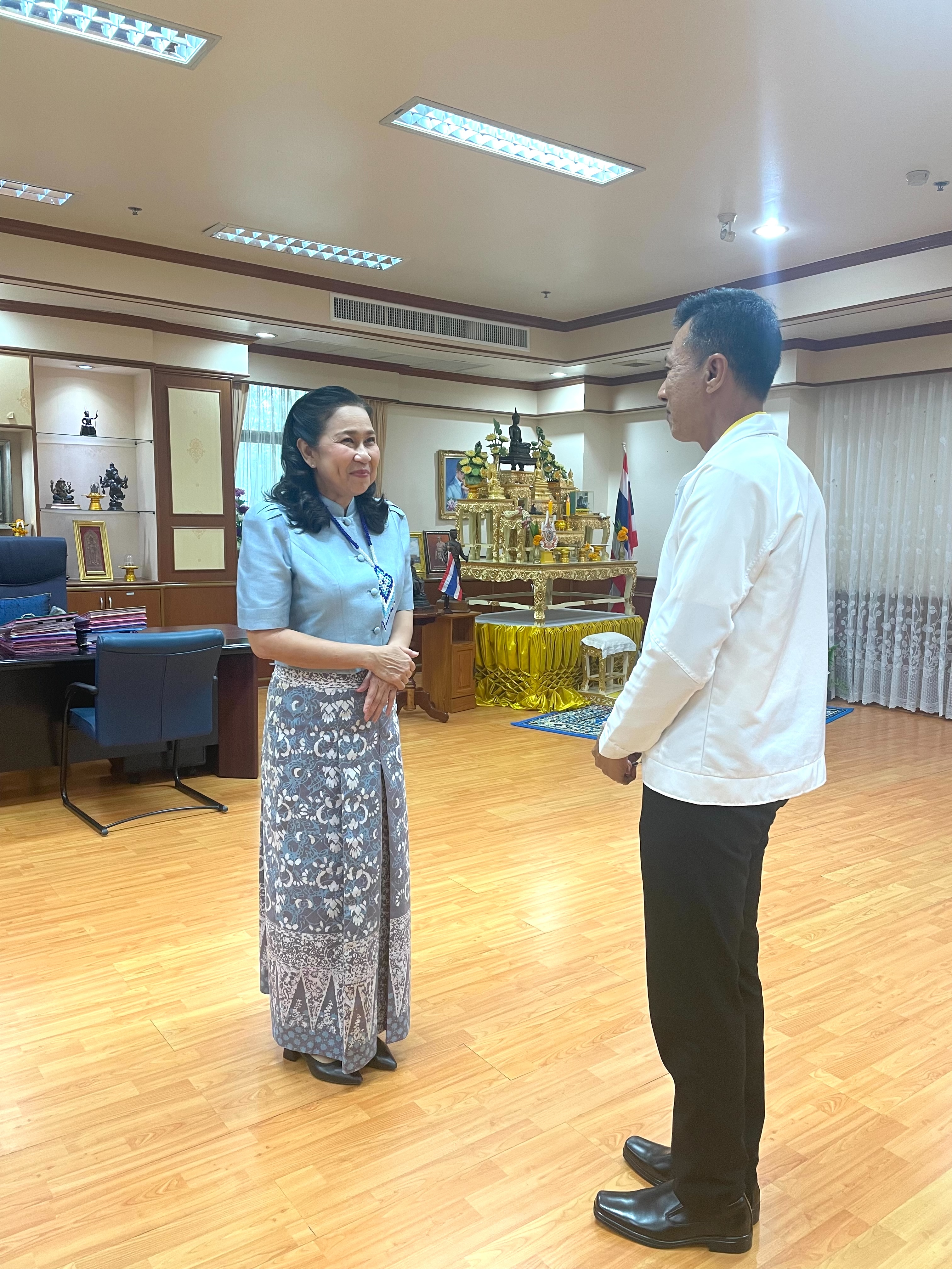 ผู้จัดการการประปาส่วนภูมิภาคสาขาพัทลุง เข้ารายงานตัวกับผู้ว่าราชการจังหวัดพัทลุง และรองผู้ว่าราชการจังหวัดพัทลุง