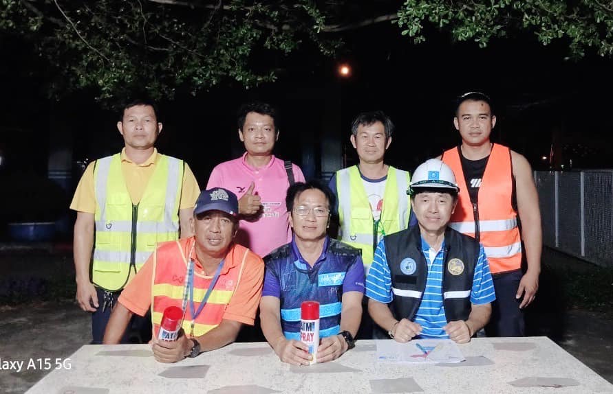 การประปาส่วนภูมิภาคสาขาบ้านไผ่ ออกทำการสำรวจหาท่อแตก - รั่ว โดยวิธีการ (Passive Control)
