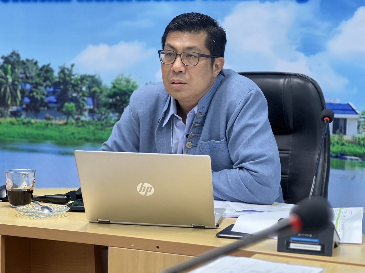 กปภ.สาขาสมุทรสงคราม ร่วมประชุมซักซ้อมกระบวนการซ่อมท่อประปา ครั้งที่ 1/2568