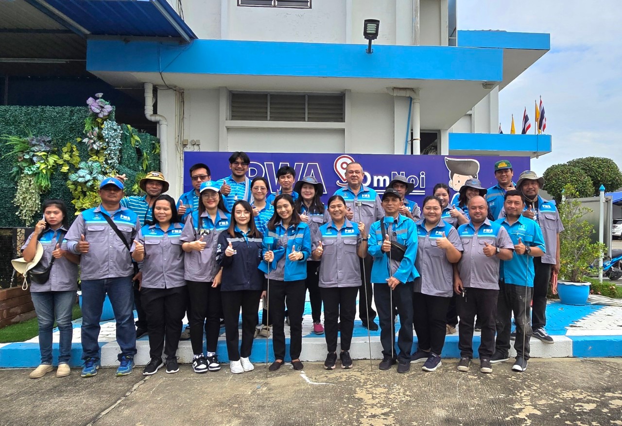 กปภ.สาขาอ้อมน้อย ลงพื้นที่ทำกิจกรรมลดน้ำสูญเสียเชิงรุก (ALC)