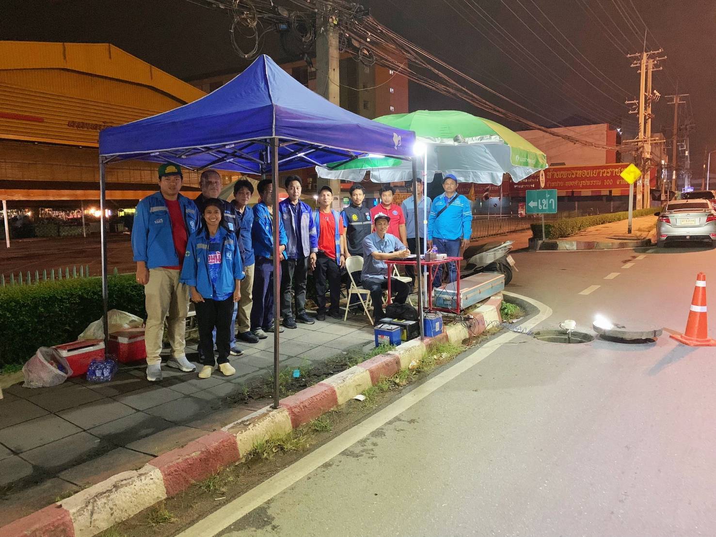 กปภ.สาขาอ้อมน้อย ร่วมทดสอบการรั่วไหลของระบบจ่ายน้ำประปาให้แก่ผู้บริโภค (LDN) ครั้งที่ 2/2567