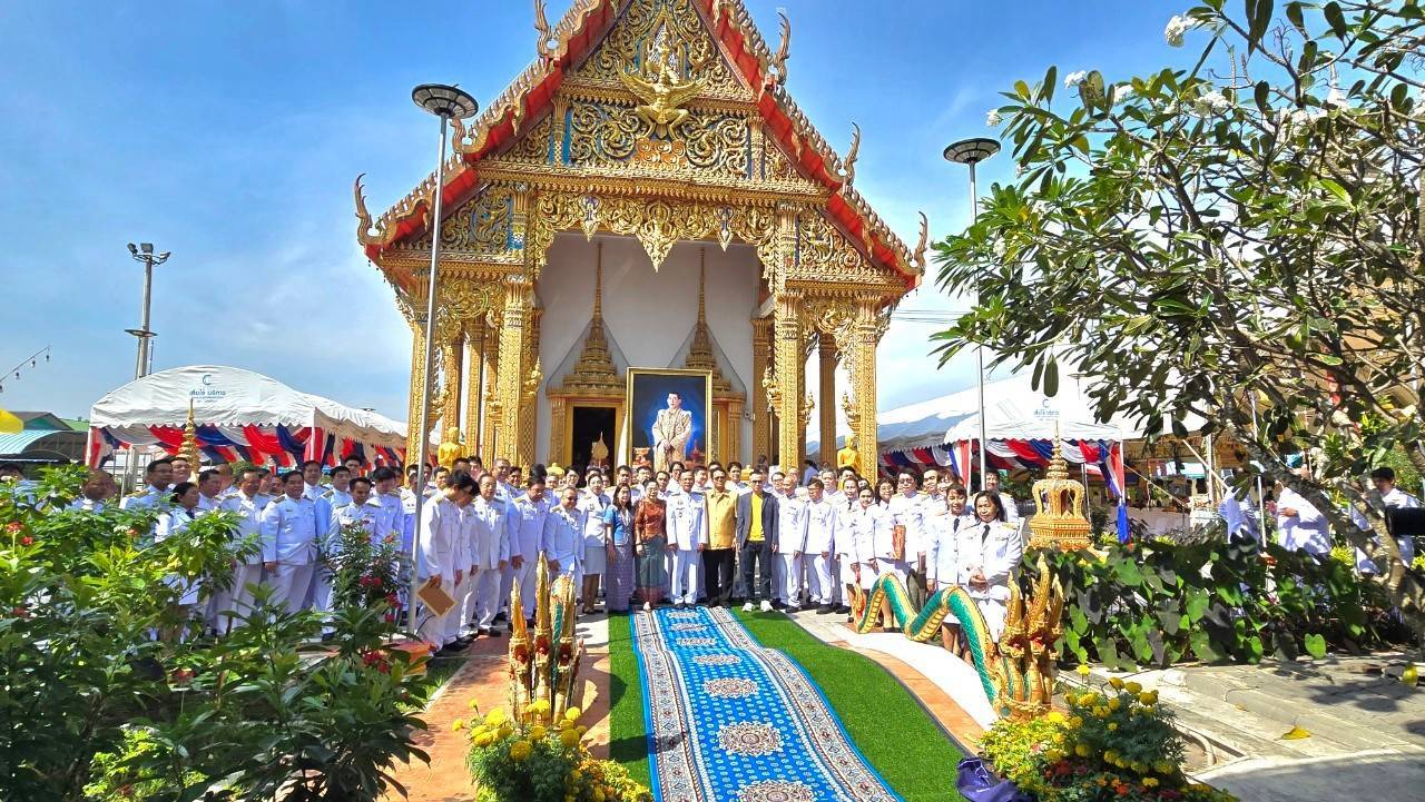 กปภ.สาขาอ้อมน้อย ร่วมพิธีสมโภชและถวายผ้าพระกฐินพระราชทานของการประปาส่วนภูมิภาค ประจำปี 2567 ณ วัดบัวงาม พระอารามหลวง จ.ราชบุรี